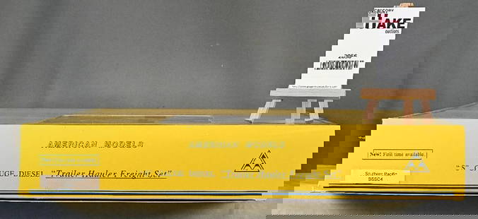 Aamerican Models BSSC 4 Souther Pacific diesel trailer hauler freight set  w/Obs: Aamerican Models BSSC 4 Souther Pacific diesel trailer hauler freight set w/OBs, C9.