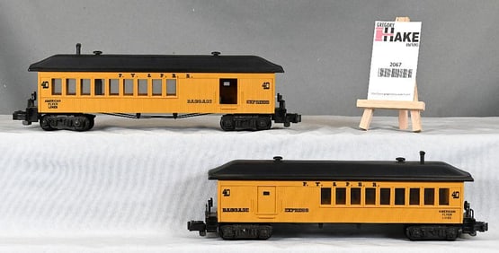 2 American Flyer Baggage Express Cars