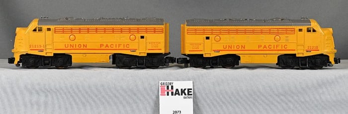 American Flyer 21215 & 21215-1 Union Pacific F9 Diesel AA Locomotives