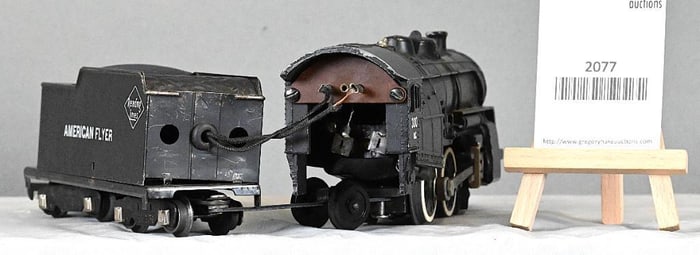 American Flyer 300 AC steam locomotive with long tender