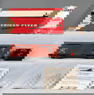 American Flyer 25042 Action Boxcar. Includes instruction sheet, activation clip, & control button: American Flyer 25042 Action Boxcar. Includes instruction sheet, activation clip, & control button w/OB, C7.
