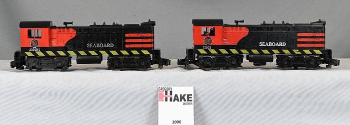American Flyer 21918, 21918-1, powered and dummy Seaboard Diesel Switchers