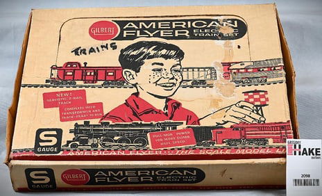 American Flyer 20763 Set w/ FULL Filled-In Burlington Route on Tender w/ Original Set Box