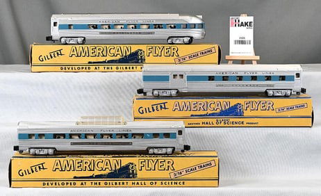 3 American Flyer passenger cars for the Comet set & Ob's