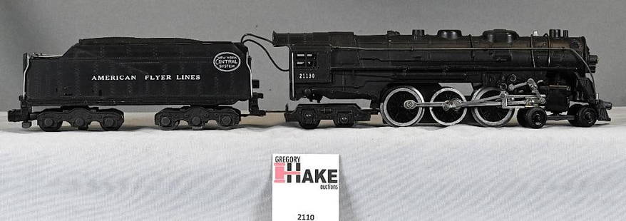 American Flyer 21130 Hudson steam locomotive with tender: American Flyer 21130 Hudson steam locomotive with tender, C8.