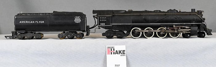 American Flyer 332 Union Pacific 4-8-4 Northern Steam Locomotive with tender