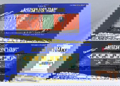 American Flyer NASG BNSF Waffle Sided Boxcar, 41007 TCA 2014 Reading Savings Bonds Boxcar, W/Obs