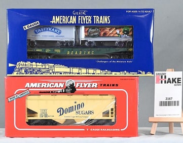 American Flyer 41006 TCA 2014 Tasty Kake, 41006 Philly Pretzel Factory Flatcar with tailers, 49608