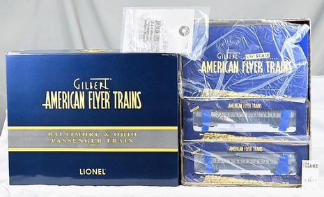 American Flyer 49612 Baltimore & Ohio steam locomotive passenger set, w/Obs