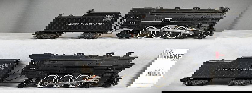 American Flyer Postwar 283 & 293 steam locomotives and tender: American Flyer Postwar 283 & 293 steam locomotives and tender, C7