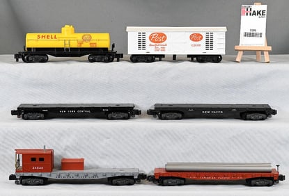 American Flyer Postwar 6 miscelleaneous freight cars