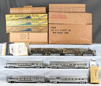 American Flyer 5108W Santa Fe PA Diesel Passenger Set w/ Original Boxes and Set Box