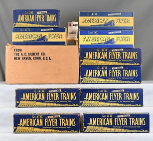American Flyer Postwar group of empty boxes