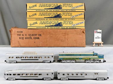 American Flyer Silver Comet PA Diesel Passenger set no. K5434T w/ Original Boxes and Set Box