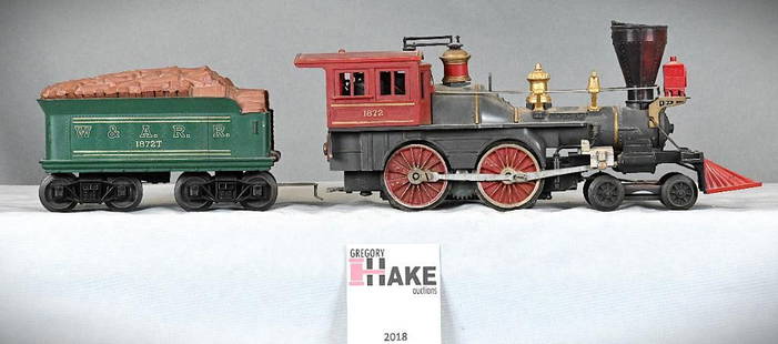 Lionel Postwar 1872 General Steam Loco & 1872T Tender: Lionel Postwar 1872 General Steam Loco & 1872T Tender, C7. Needs to be cleaned. Size 10x6x6