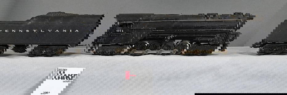 Lionel Postwar 671RR and 2671W Tender, C6/7.: Lionel Postwar 671RR and 2671W Tender, C6/7. Size 12x6x4