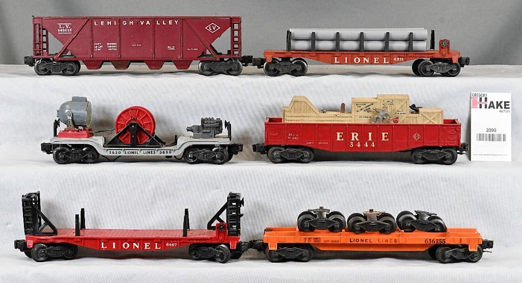 Group of 6 Lionel Postwar Freight Cars - 6467, 6362, 3650, 3444, 6511 and 6436-25 (1 of 6)