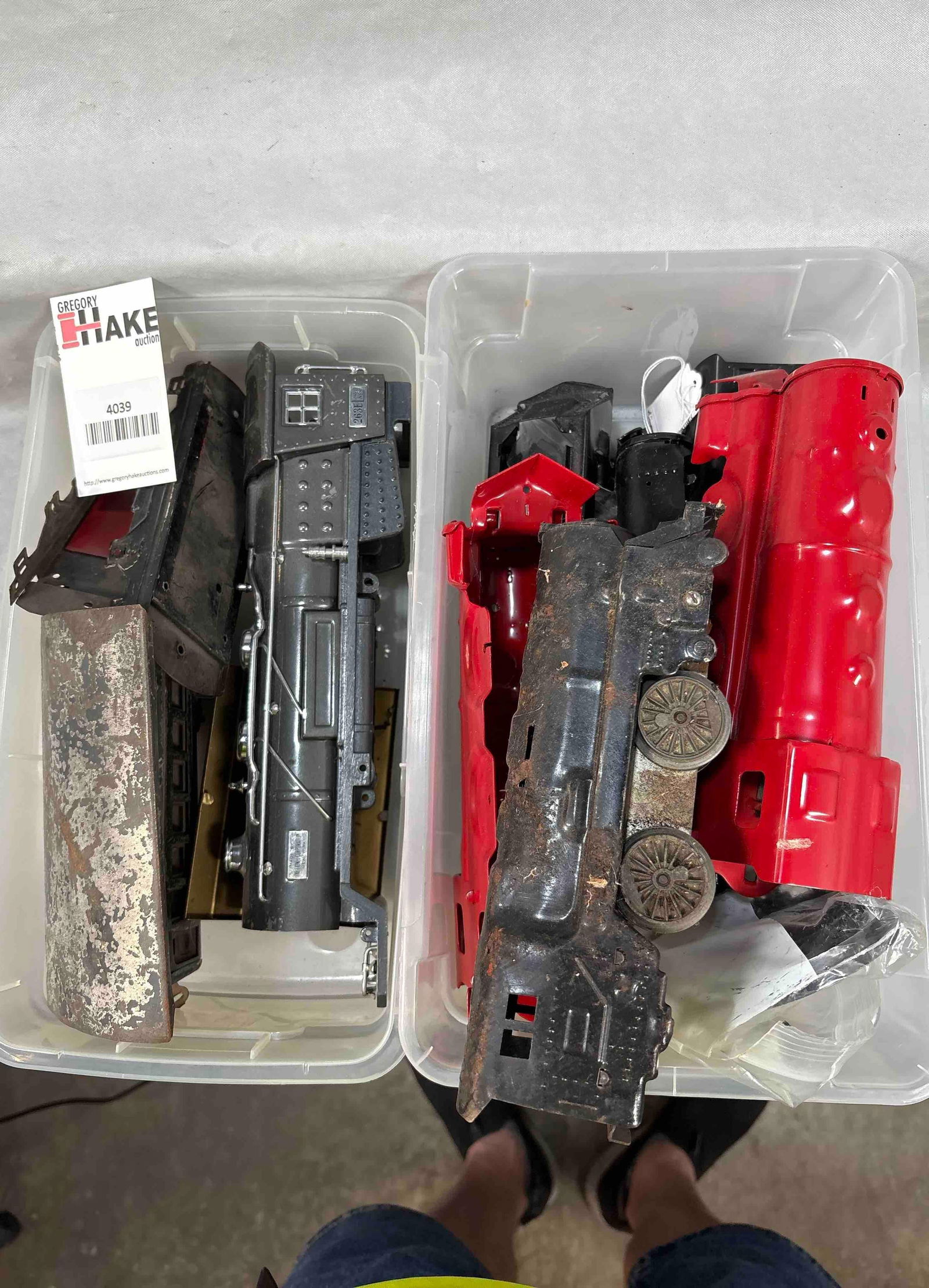 Box Lot of Prewar Engines, Shells, & Cars (1 of 1)