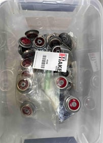 Large Box Lot of Prewar O Gauge Locomotive Wheels