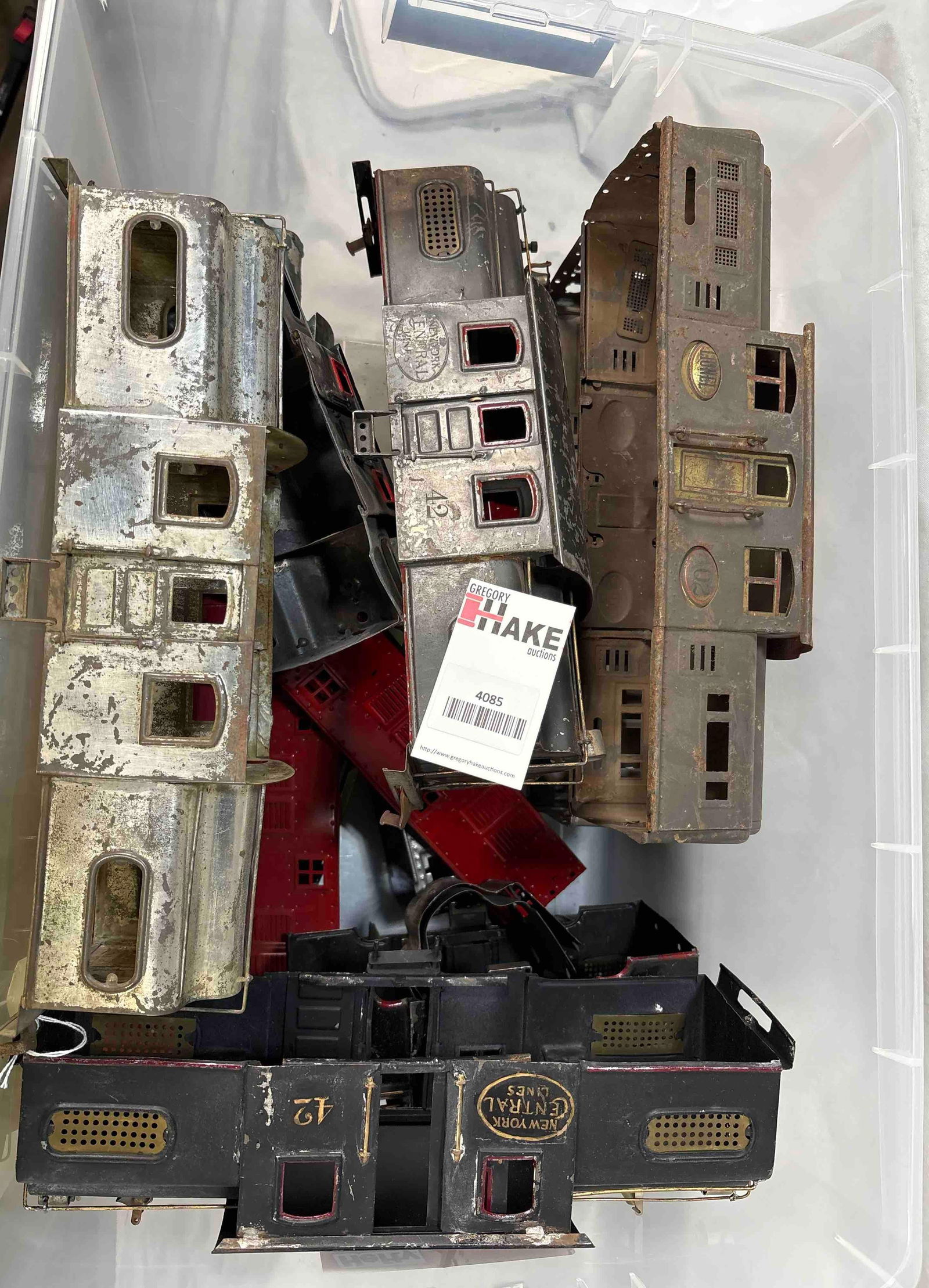 Large Box Lot Of American Flyer Lionel Ives Locomotive Shells (1 of 1)