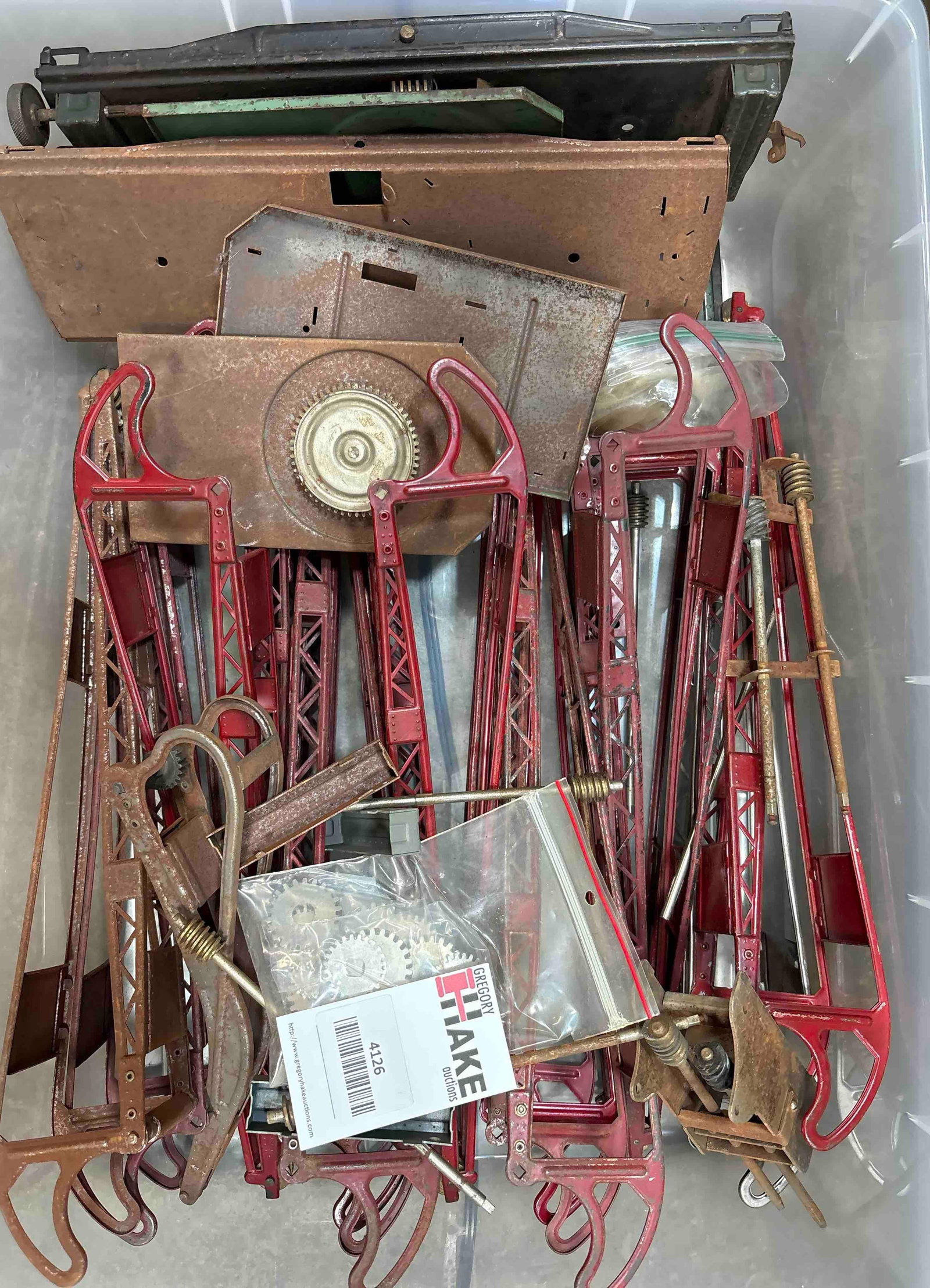Box Lot of Lionel Prewar Crane Parts (1 of 1)