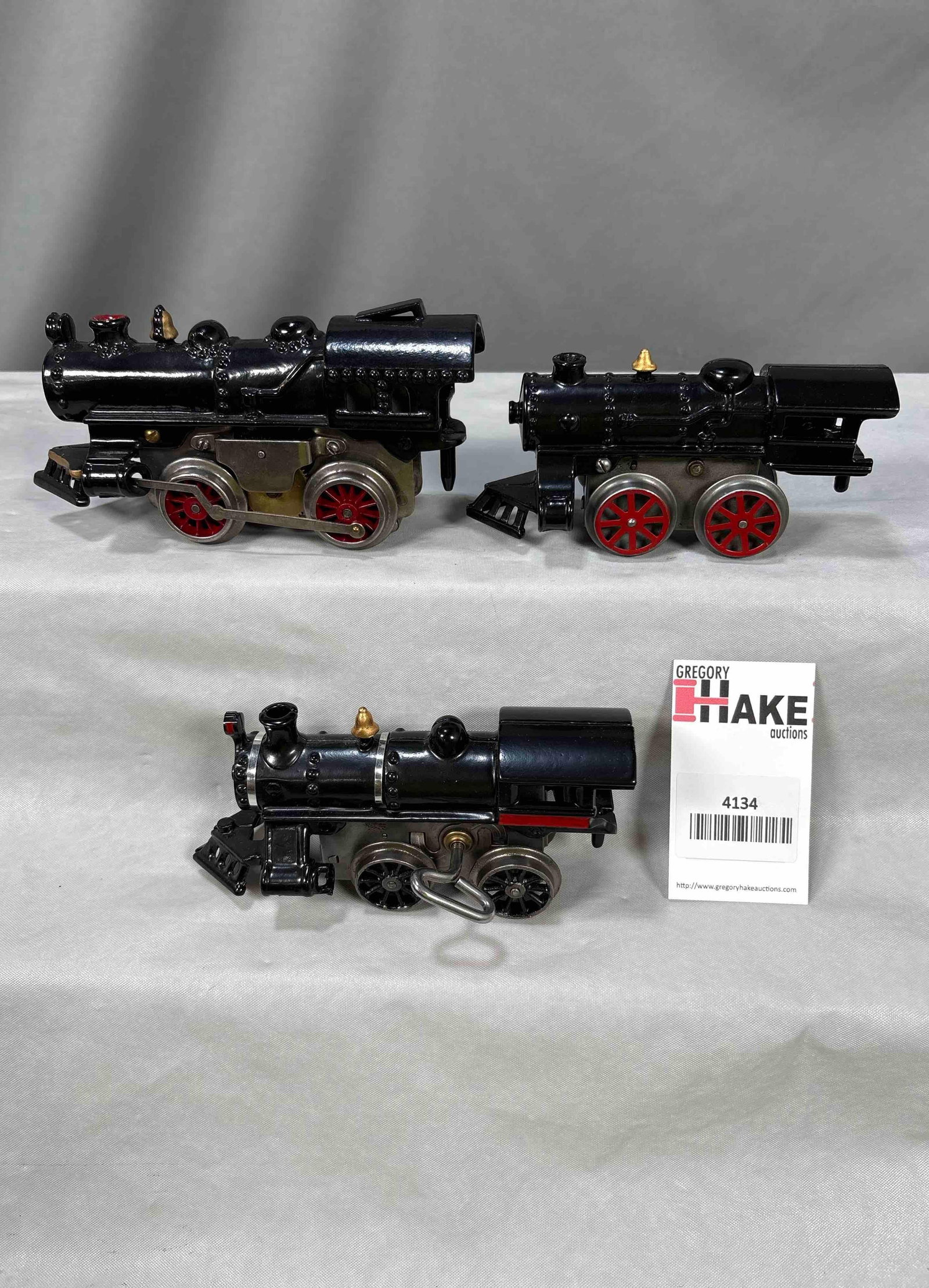 3 Prewar American Flyer Steam Locomotives: 3 Prewar American Flyer Steam Locomotives. C8