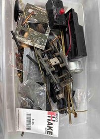 Box Lot of Train Parts