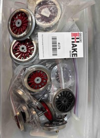 Box Lot of Prewar Standard Gauge Locomotive Wheels