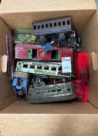 Large Box Lot of Standard Gauge & O Gauge Passenger Cars Including Dorfan & Lionel