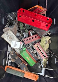 Box Lot of Prewar Trains from Various Manufacturers