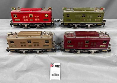 Four Lionel Prewar Standard Gauge No. 8 Locomotives