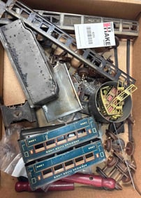 Box Lot of American Flyer Prewar Bodies & Parts