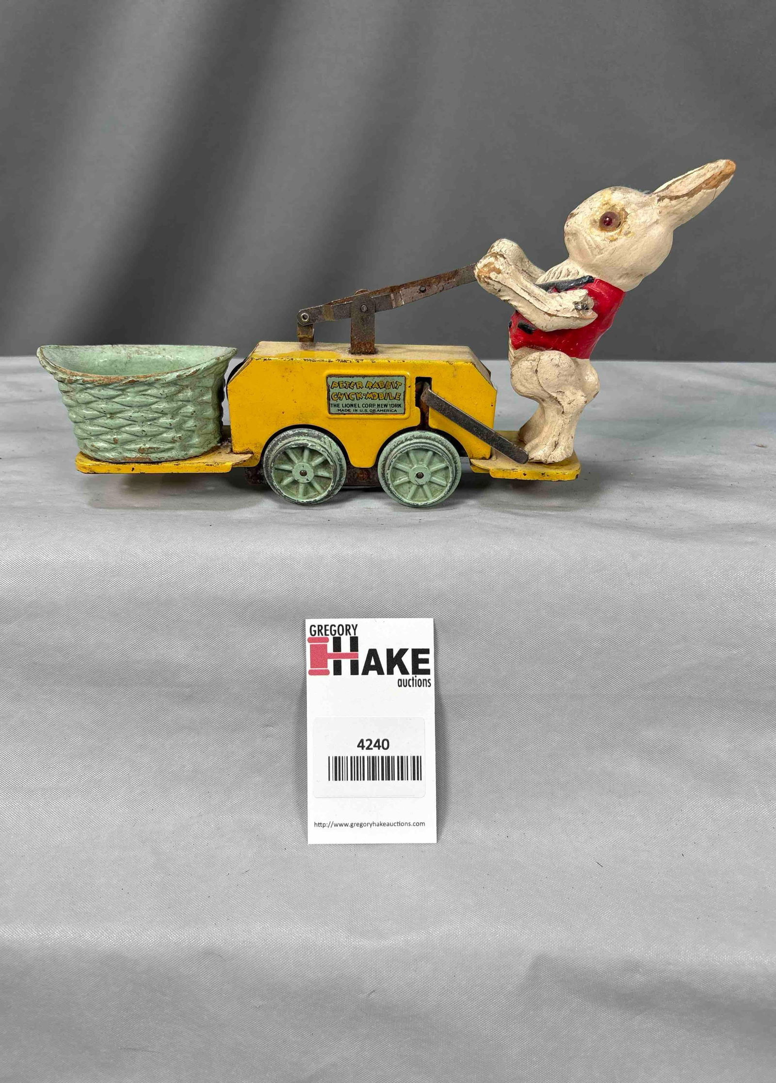 Lionel Prewar O Gauge Peter Rabbit Chick Mobile Handcar (1 of 1)