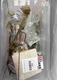 Box Lot of Prewar Train Parts Mostly Brass