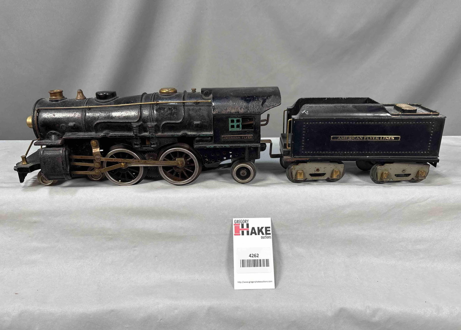 American Flyer Prewar Wide Gauge 4670 Locomotive & Tender: American Flyer Prewar Wide Gauge 4670 Locomotive & Tender. C6
