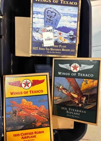 Very Large Box Lot of Wings of Texaco Airplanes