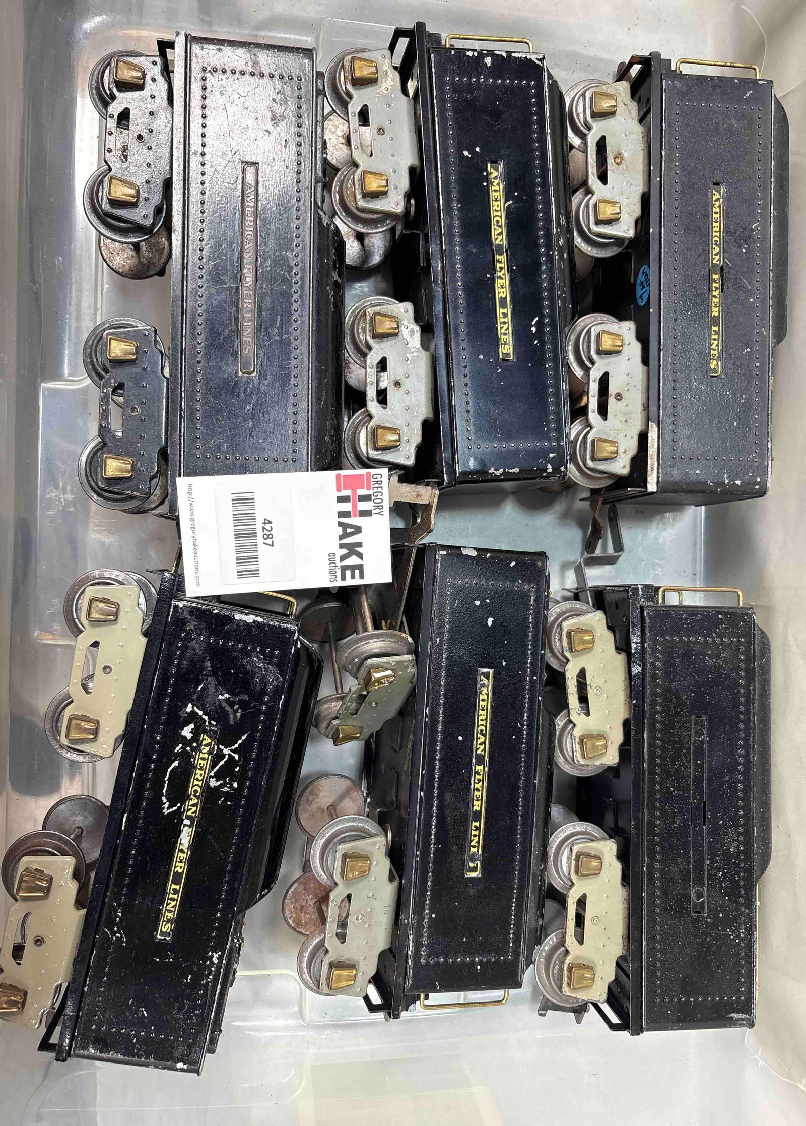 Box Lot of 6 American Flyer Prewar Wide Gauge 4671 Tenders (1 of 1)