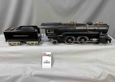 American Flyer Prewar Wide Gauge 4-4-2 Steam Locomotive & Tender