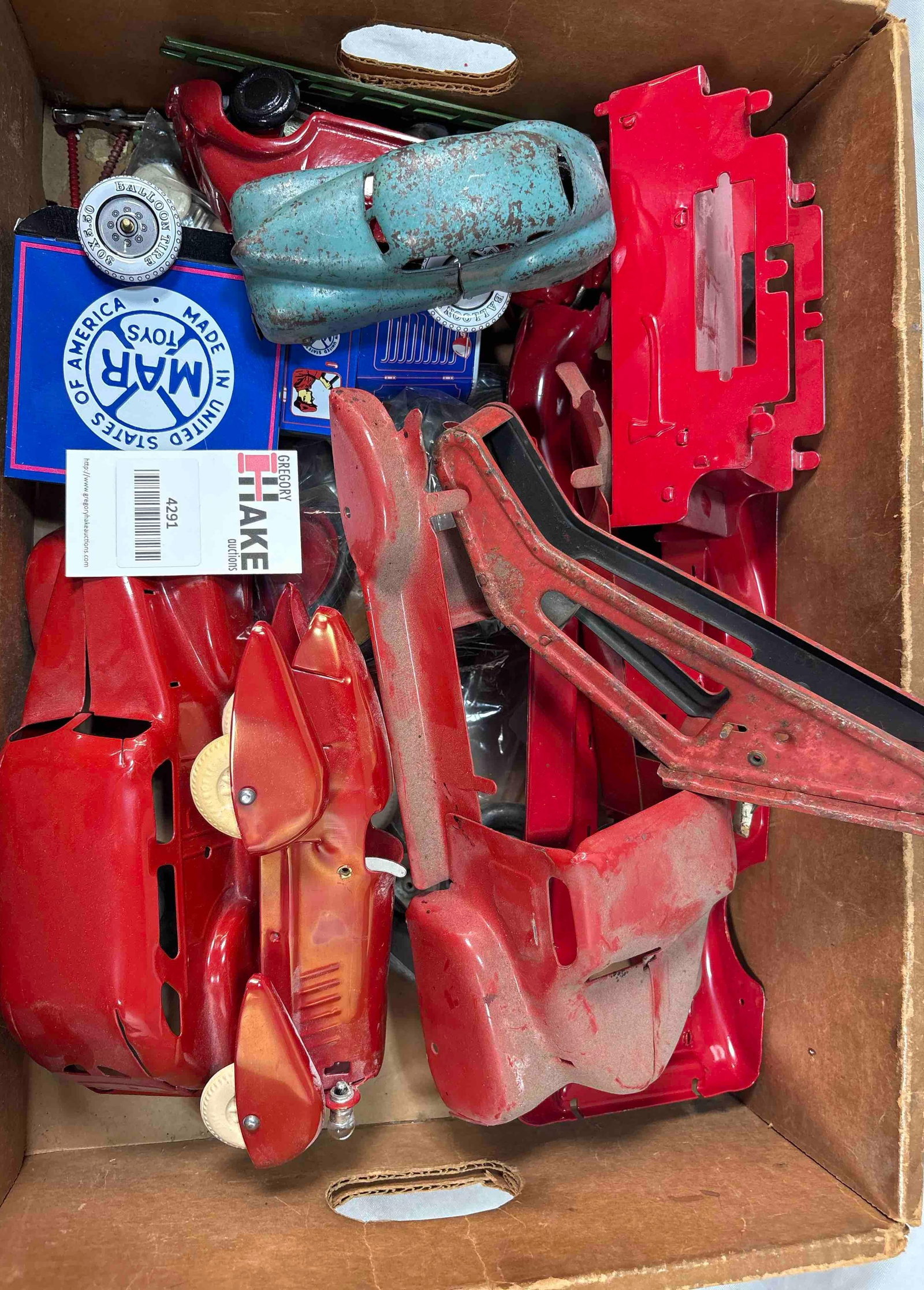 Box Lot of Prewar & Postwar Vehicles: Box Lot of Prewar & Postwar Vehicles. Most are restored to C8 with a few originals of C6.