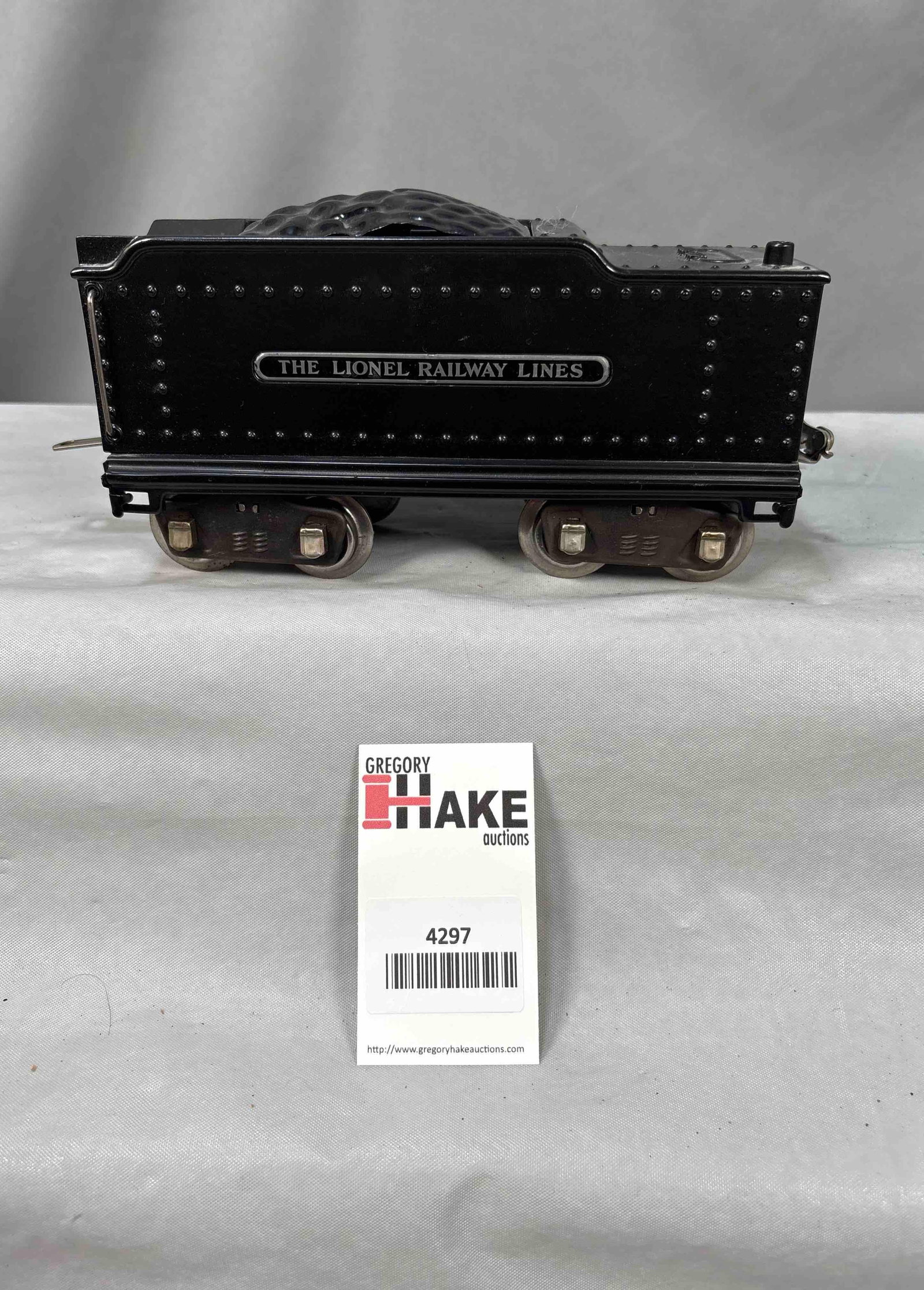 Prewar Lionel Standard Gauge 1835W Whistle Tender: Prewar Lionel Standard Gauge 1835W Whistle Tender restored to C8.