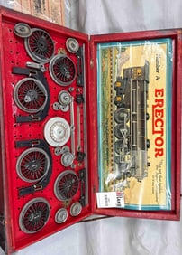 Erector No.A The Set That Builds The Super Locomotive w/OB