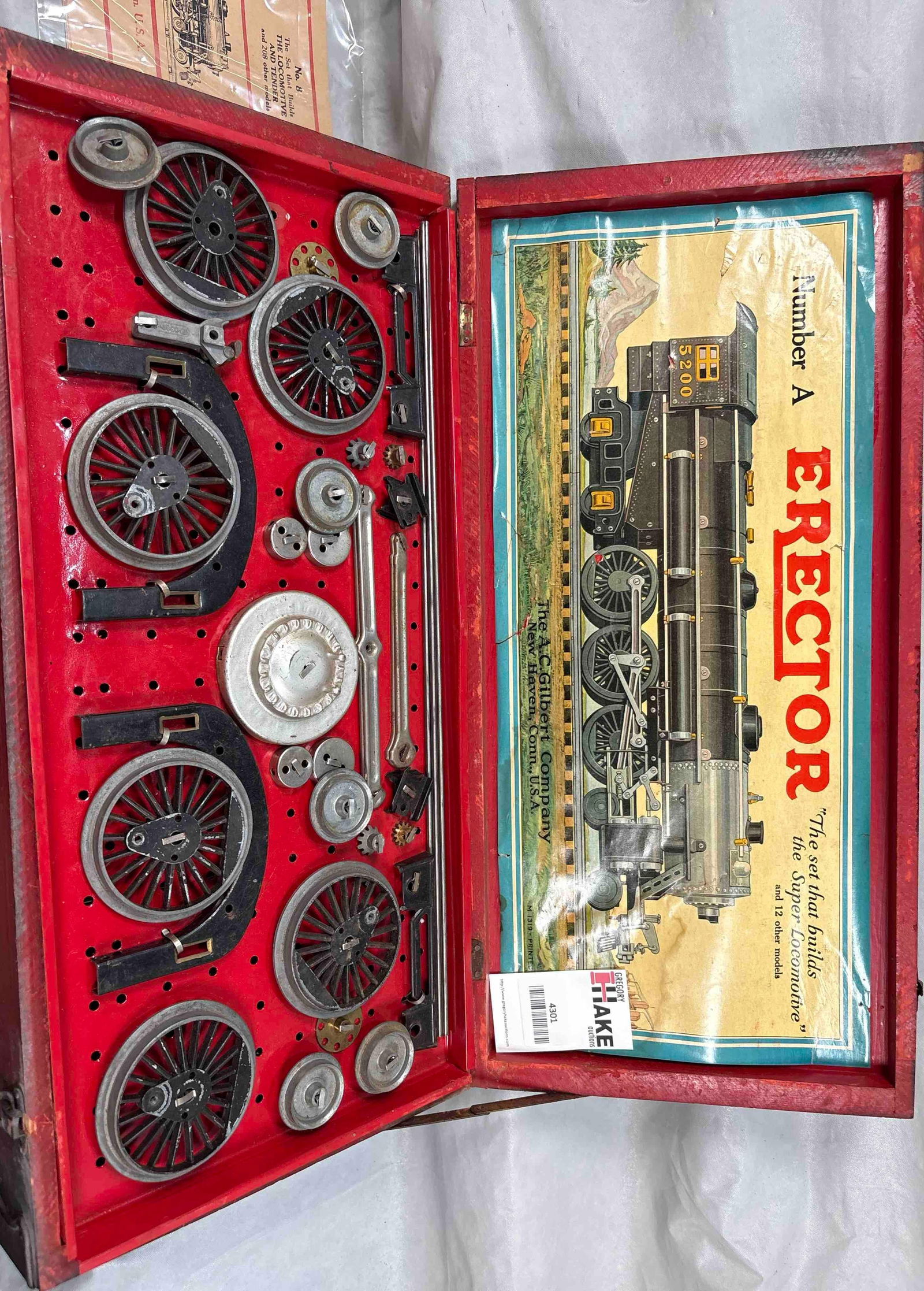 Erector No.A The Set That Builds The Super Locomotive w/OB (1 of 2)