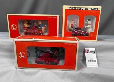 Three Lionel LTI Handcars