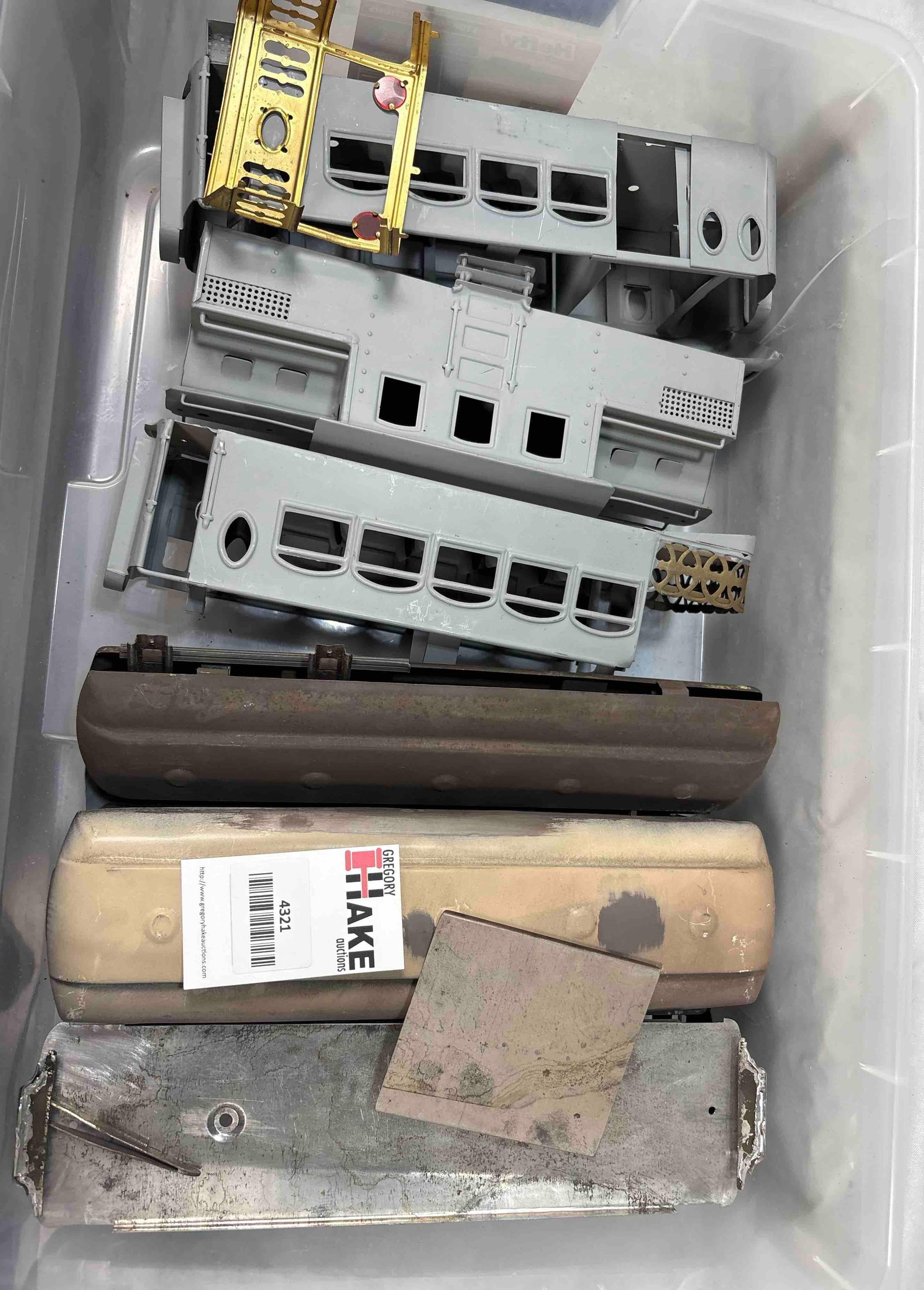 Box Lot of Prewar Standard Gauge Passenger Car & Locomotive Bodies: Box Lot of Prewar Standard Gauge Passenger Car & Locomotive Bodies. C6