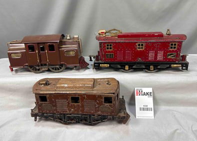 American Flyer 4644 Ives, 3235R & Lionel 33 Standard Gauge Locomotive