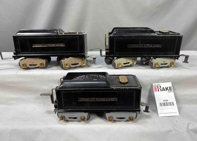 Three American Flyer Prewar Wide Gauge 4671 Tenders