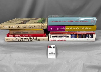 Box Lot of Toy Train & Model Railroading Books