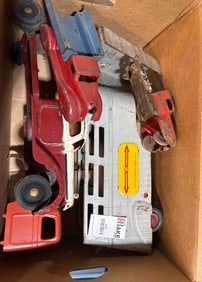 Box Lot of Pressed Steel Trucks
