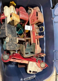 Box Lot of Pressed Steel Trucks