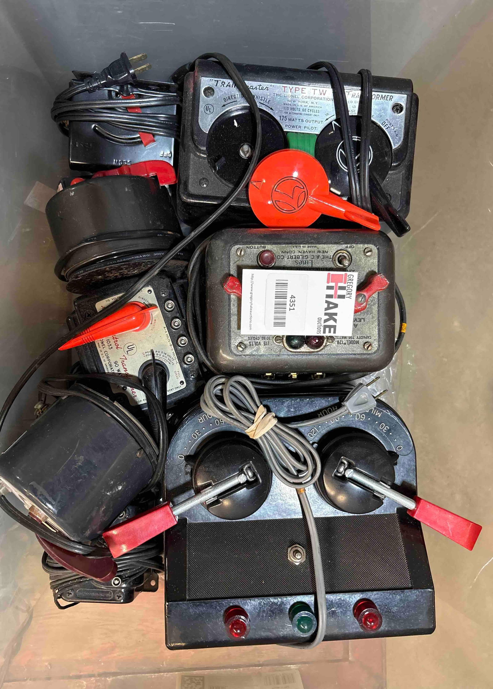 Large Box Lot of Lionel & American Flyer Transformers (1 of 2)